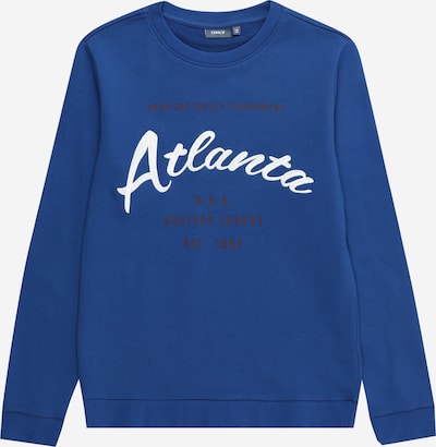 KIDS ONLY Sweatshirt 'HERMAND' em azul escuro / preto / branco, Vista do produto