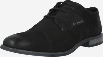 bugatti Δετό παπούτσι σε μαύρο: μπροστά