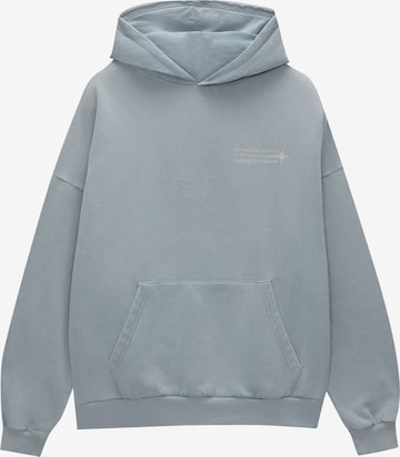 Sweat-shirt Pull&Bear en bleu : devant