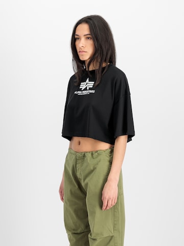 ALPHA INDUSTRIES Shirt in Zwart