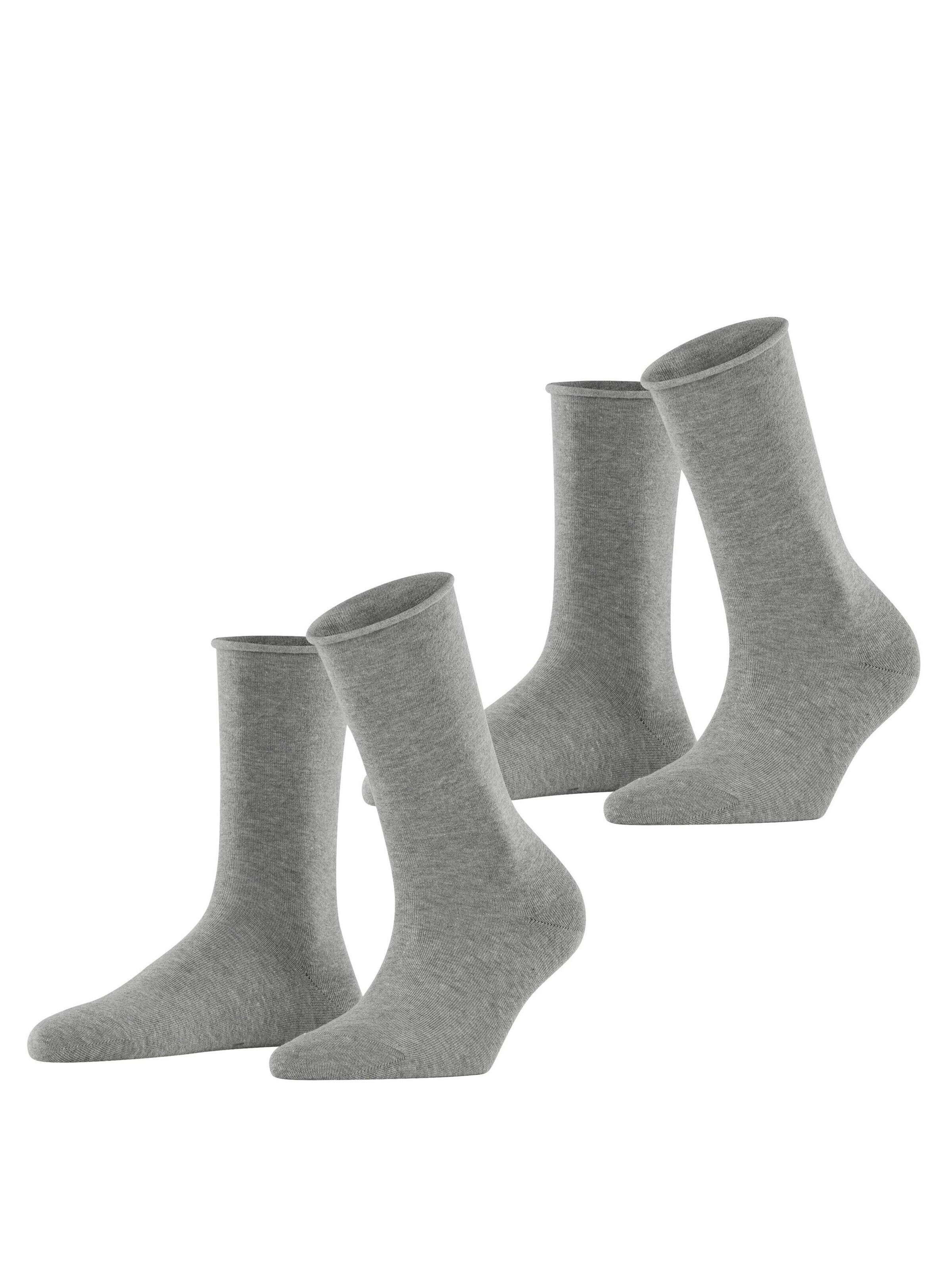 ESPRIT Socken 'Basic Pure 2-Pack'‌‌‌ in Grau: Vorderseite