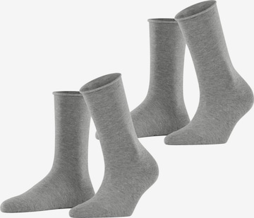 ESPRIT Socken 'Basic Pure 2-Pack' in Grau: Vorderseite