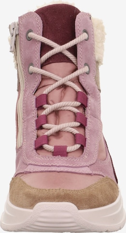 Legero Lace-Up Ankle Boots in Pink