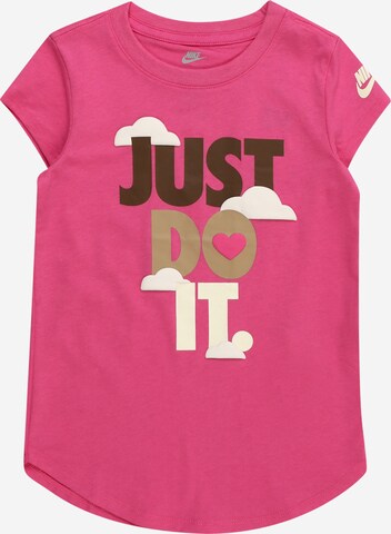 T-Shirt 'SWEET SWOOSH JDI' Nike Sportswear en rose : devant