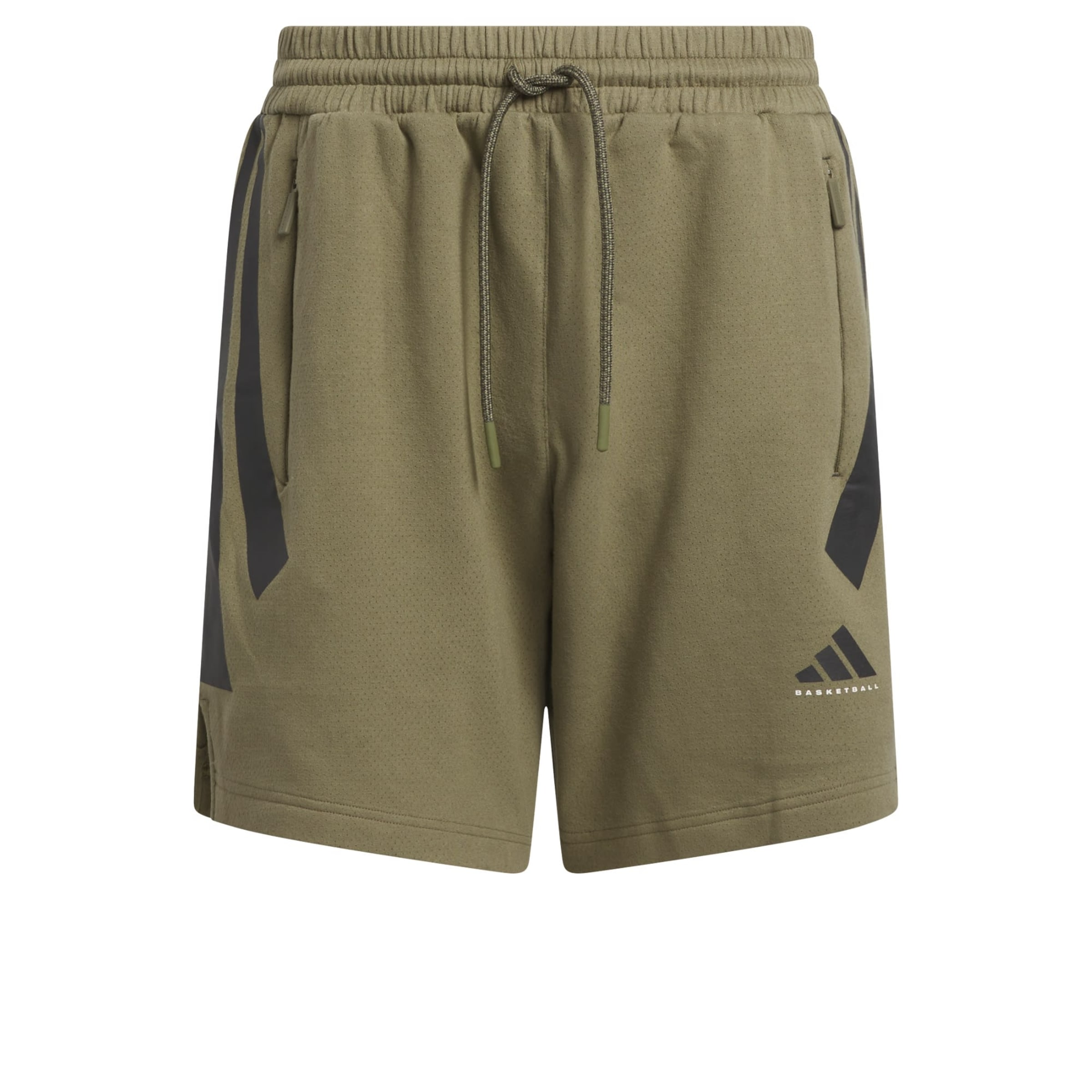 ADIDAS PERFORMANCE - Loosefit Pantalón deportivo 'Basketball Spacer (Gender Neutral)' en verde: frente