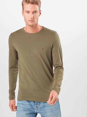 Coupe regular T-Shirt TOMMY HILFIGER en vert : devant