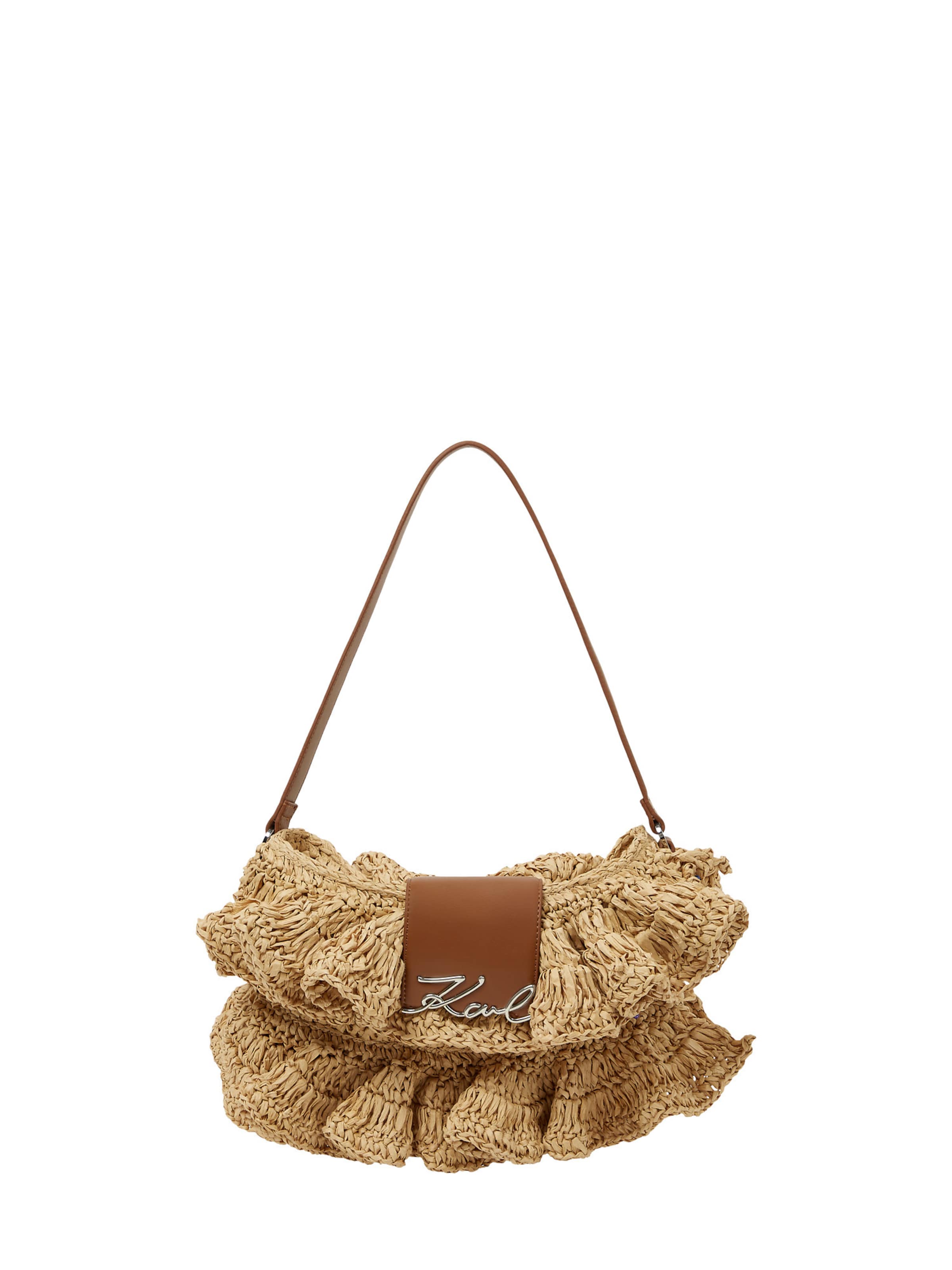 Karl Lagerfeld Torba na ramię w kolorze beżowy: przód