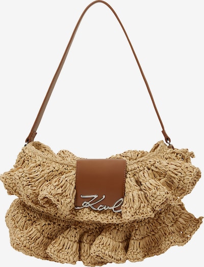 Rankinė ant peties iš Karl Lagerfeld, spalva – smėlio / karamelės, Prekių apžvalga