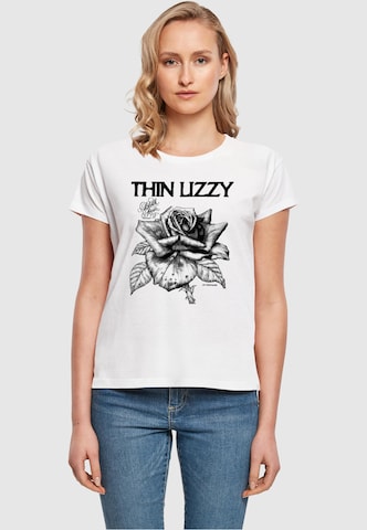 T-shirt 'Thin Lizzy - Rose' Merchcode en blanc : devant