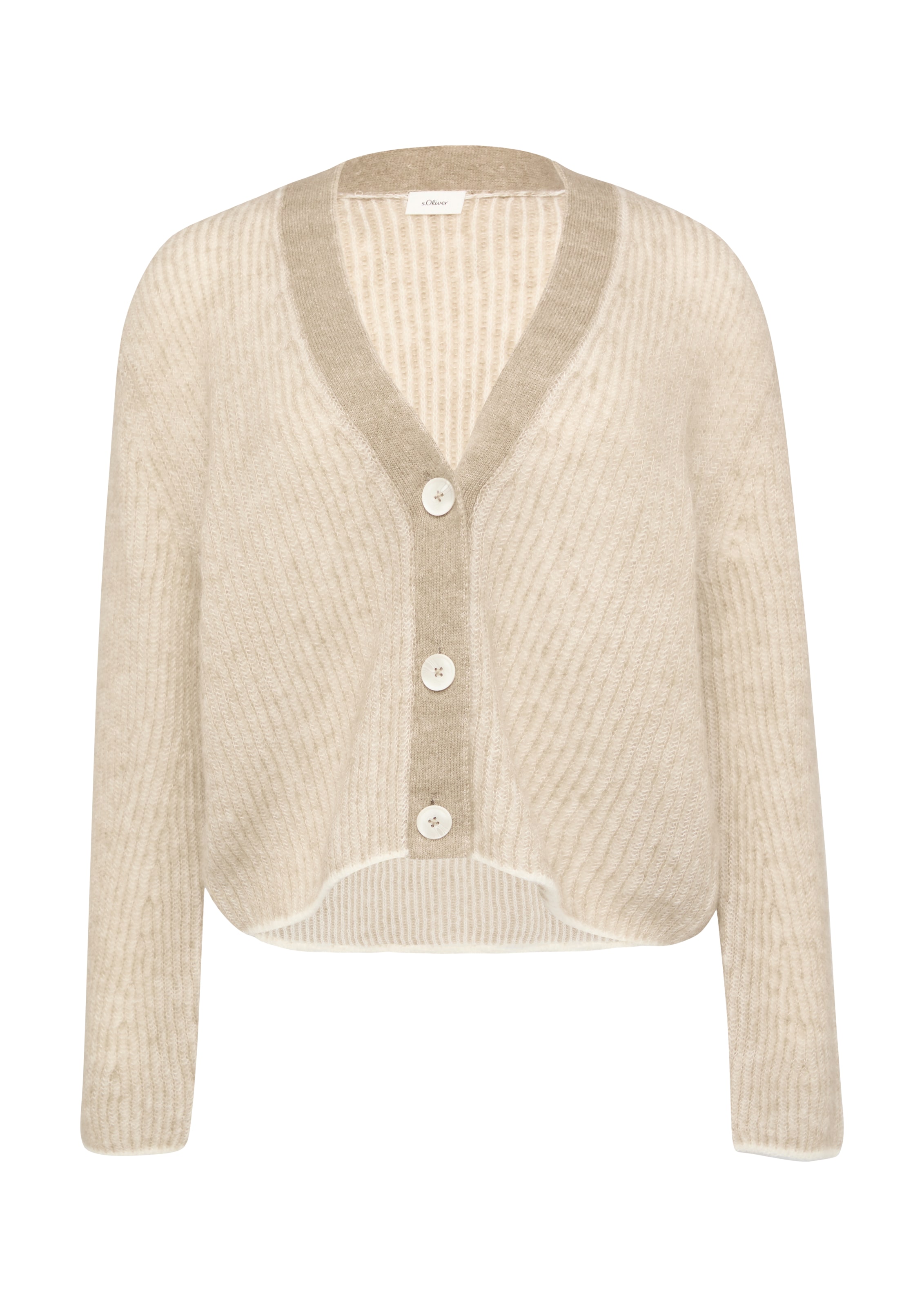 Cardigan s.Oliver BLACK LABEL en beige : devant