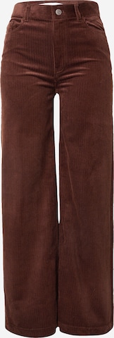 Wide Leg Pantalon & Other Stories en marron : devant