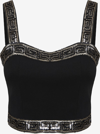 Palaidinė be rankovių iš Influencer, spalva – Auksas / juoda, Prekių apžvalga