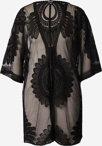 ETAM Kimono 'DESERT' in Black: front