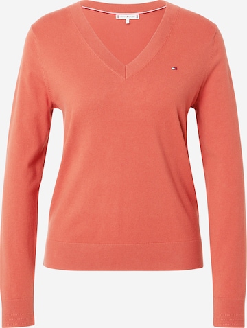 Pull-over TOMMY HILFIGER en rouge : devant
