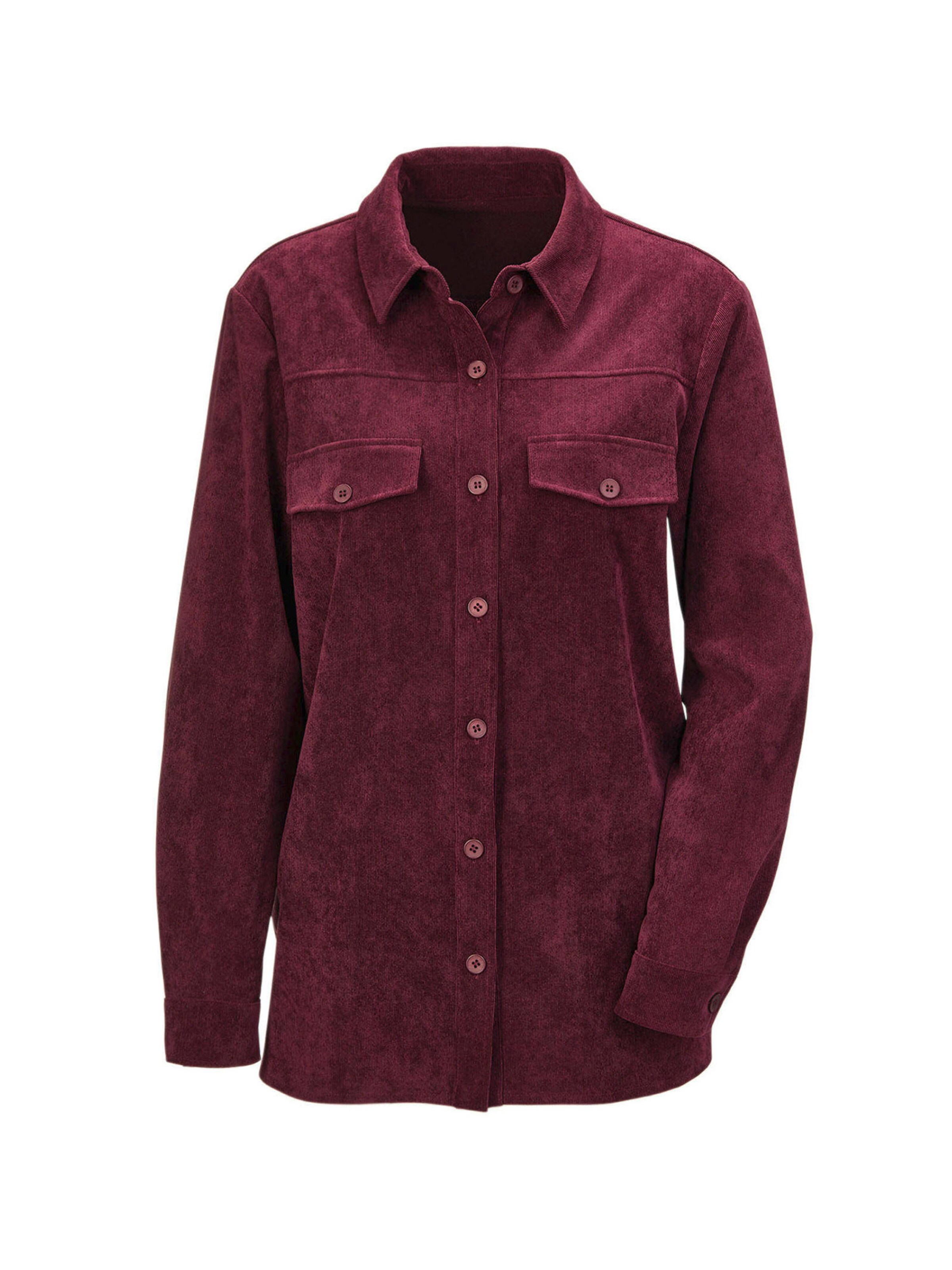 Goldner Übergangsjacke in Lila: Vorderseite