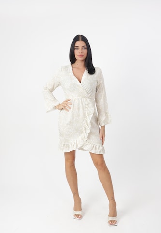 Elara Kleid in Beige: Vorderseite