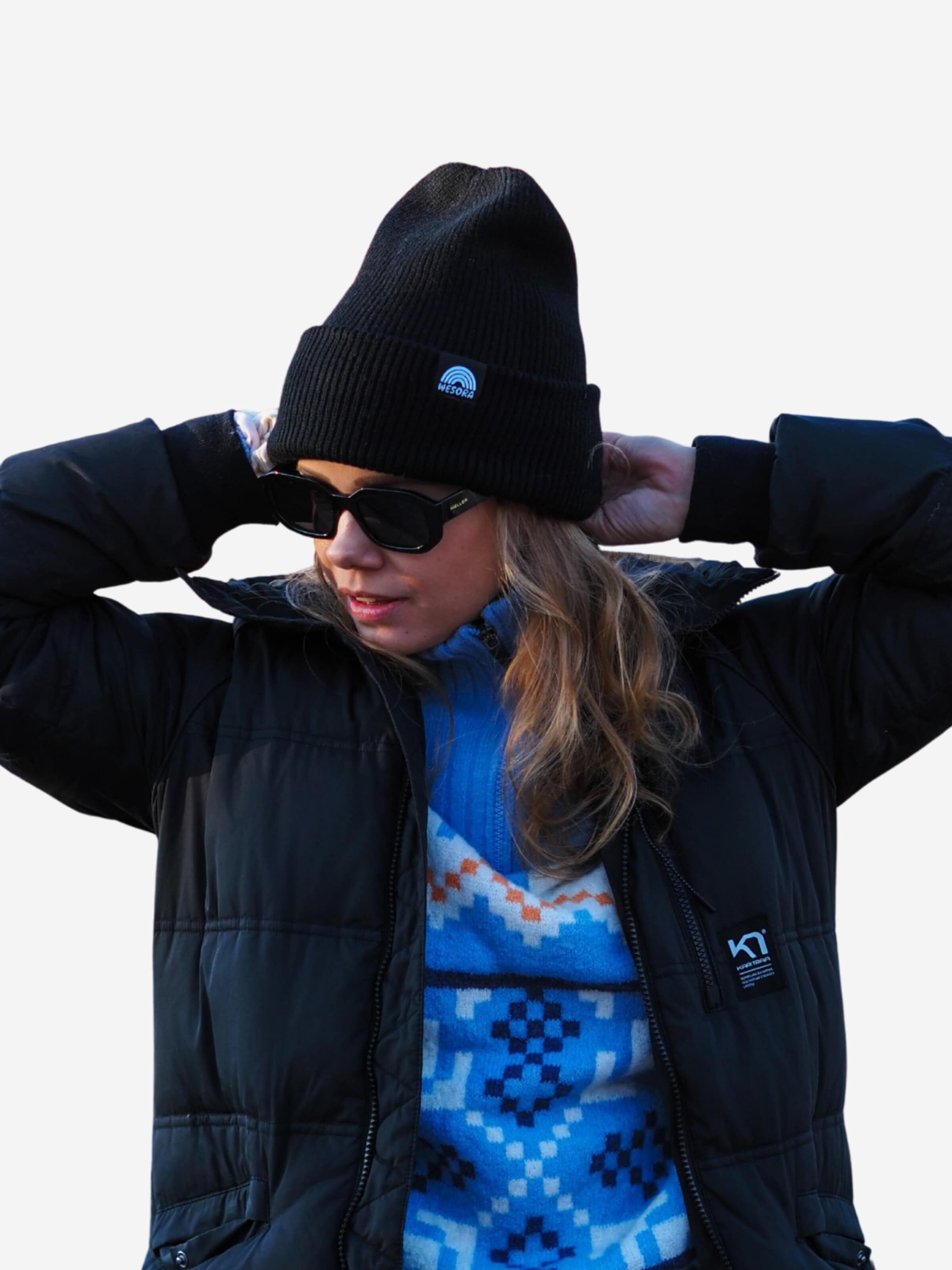 WESORA GmbH Beanie 'Mütze - Recyceld' in Black