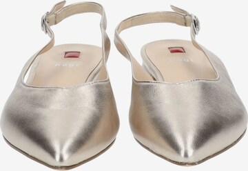 Högl Ballet Flats with Strap 'MONA' in Silver