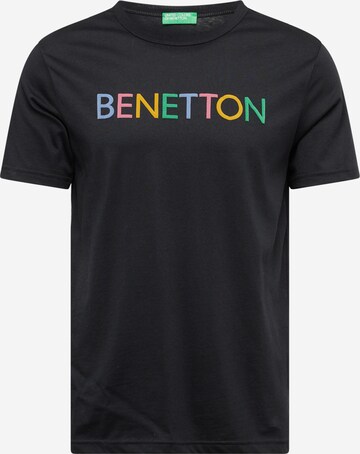 melns UNITED COLORS OF BENETTON T-Krekls: no priekšpuses