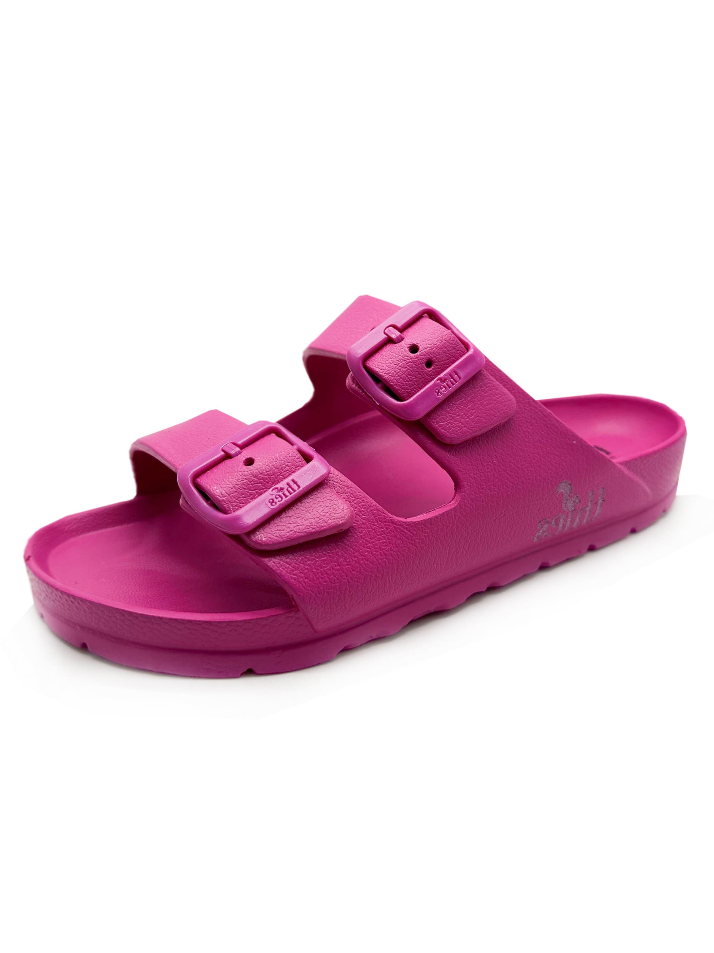 thies Mules in Pink: front