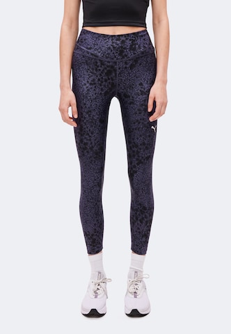 PUMA Skinny Sporthose 'Tropical Speed' in Blau: Vorderseite