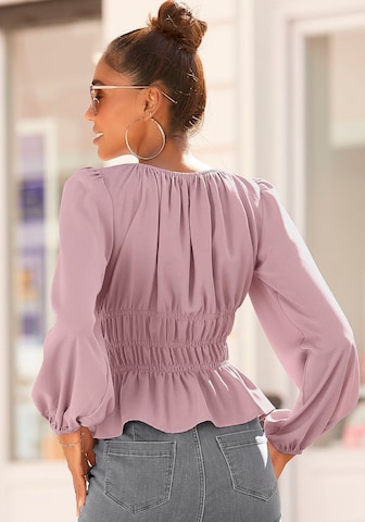 LASCANA Blouse in Purple