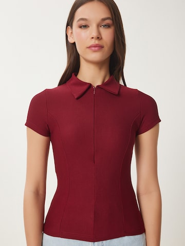 Camicia da donna di Happiness İstanbul in rosso: frontale