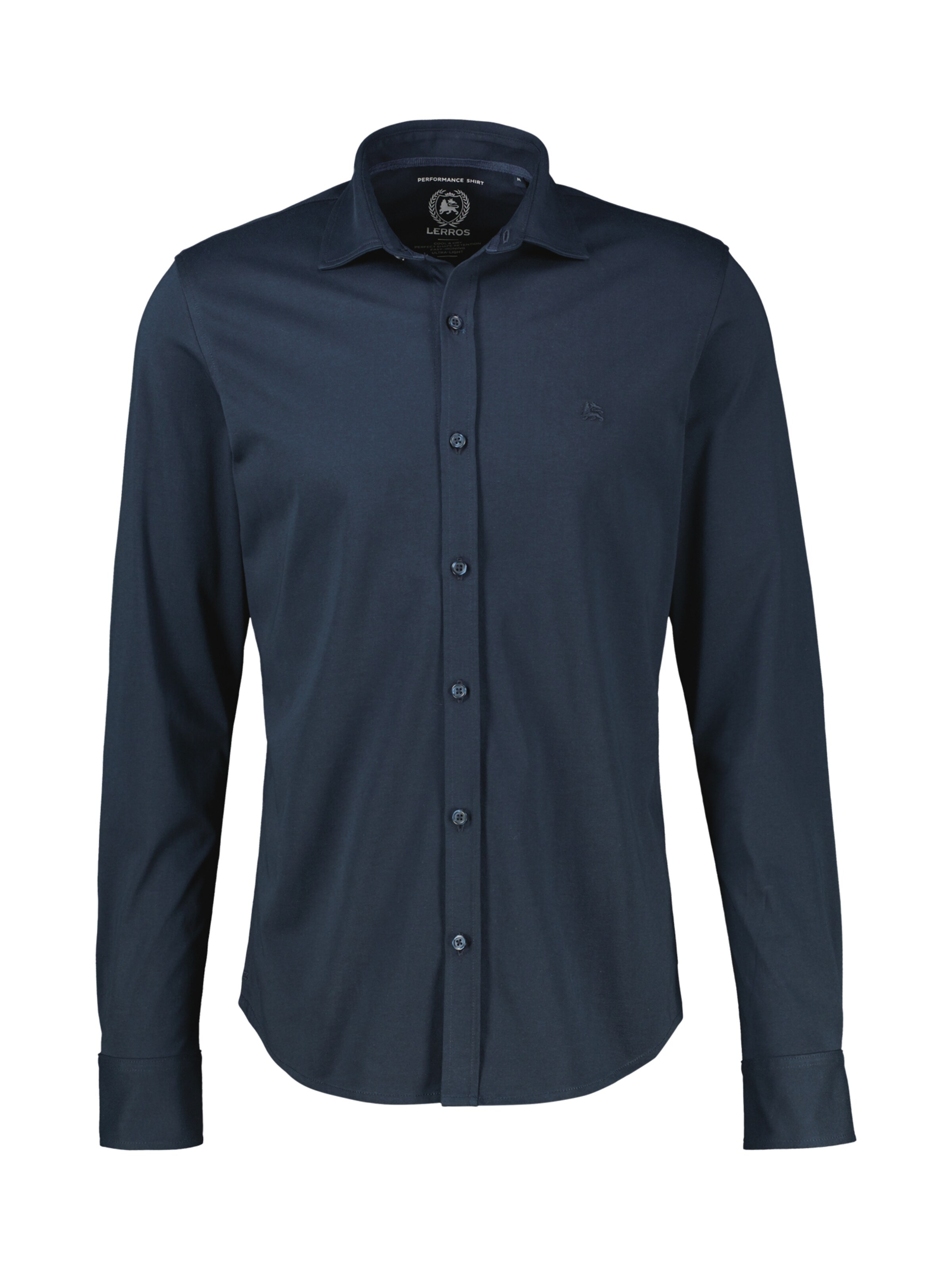 LERROS Regular fit Button Up Shirt in Blue: front