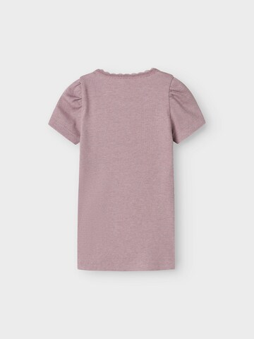 NAME IT Shirt 'NMFKAB' in Lila