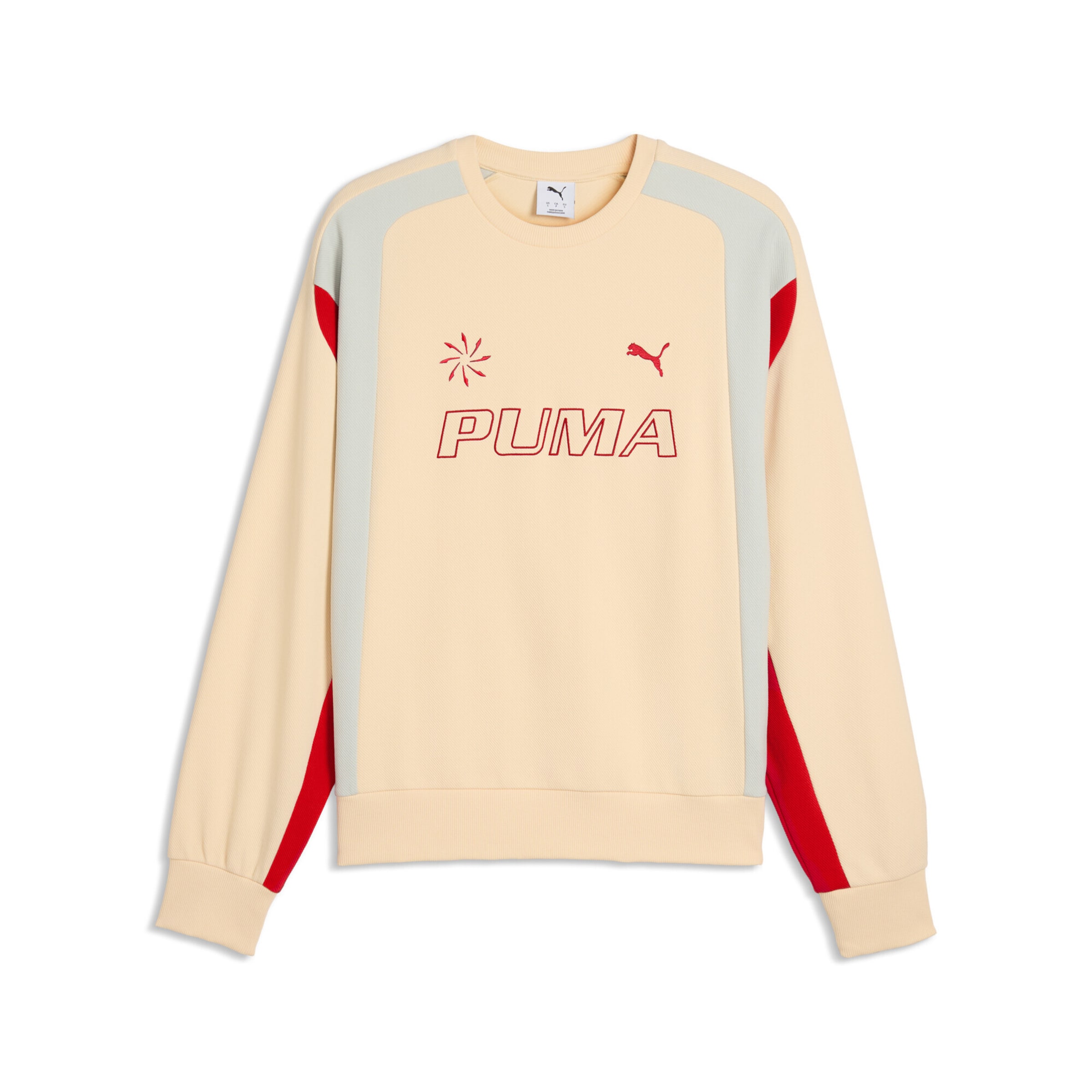 PUMA Sportsweatshirt in Beige: voorkant