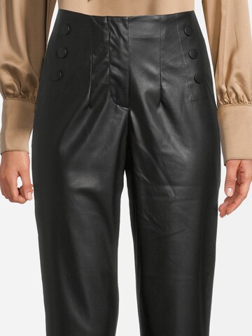 Orsay Regular Pleat-Front Pants 'Highdart' in Black