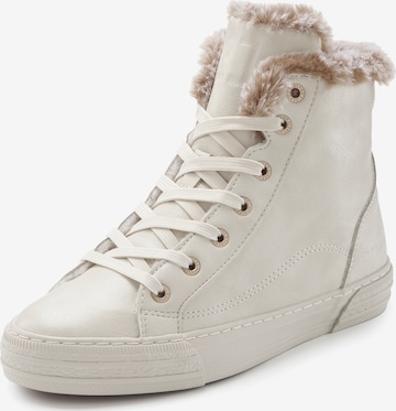 Elbsand Schnürstiefelette in Beige: Vorderseite