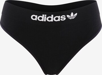 ADIDAS ORIGINALS Thong ' Smart & Novel ' in Black: front