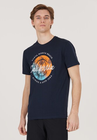 Cruz T-Shirt 'Edmund' in Blau: predná strana