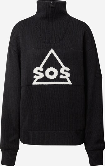 SOS Sportpullover 'Tignes' in schwarz / weiß, Produktansicht