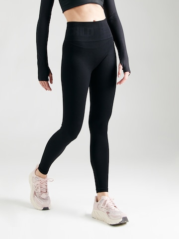 Moonchild Yoga Wear Skinny Sportbyxa i svart: framsida
