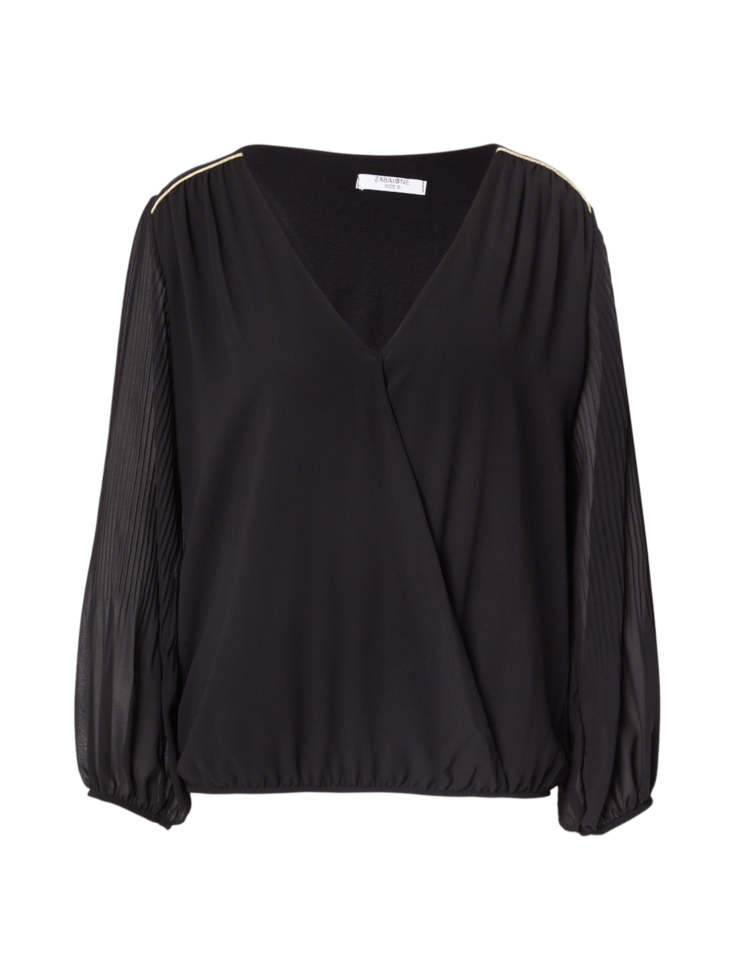 ZABAIONE Blúzka 'Be44rtaa' - Čierna: predná strana