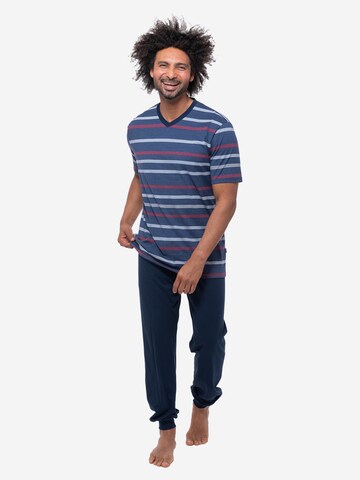 Ammann Pajama short 'Night & Home Cotton' in Blue