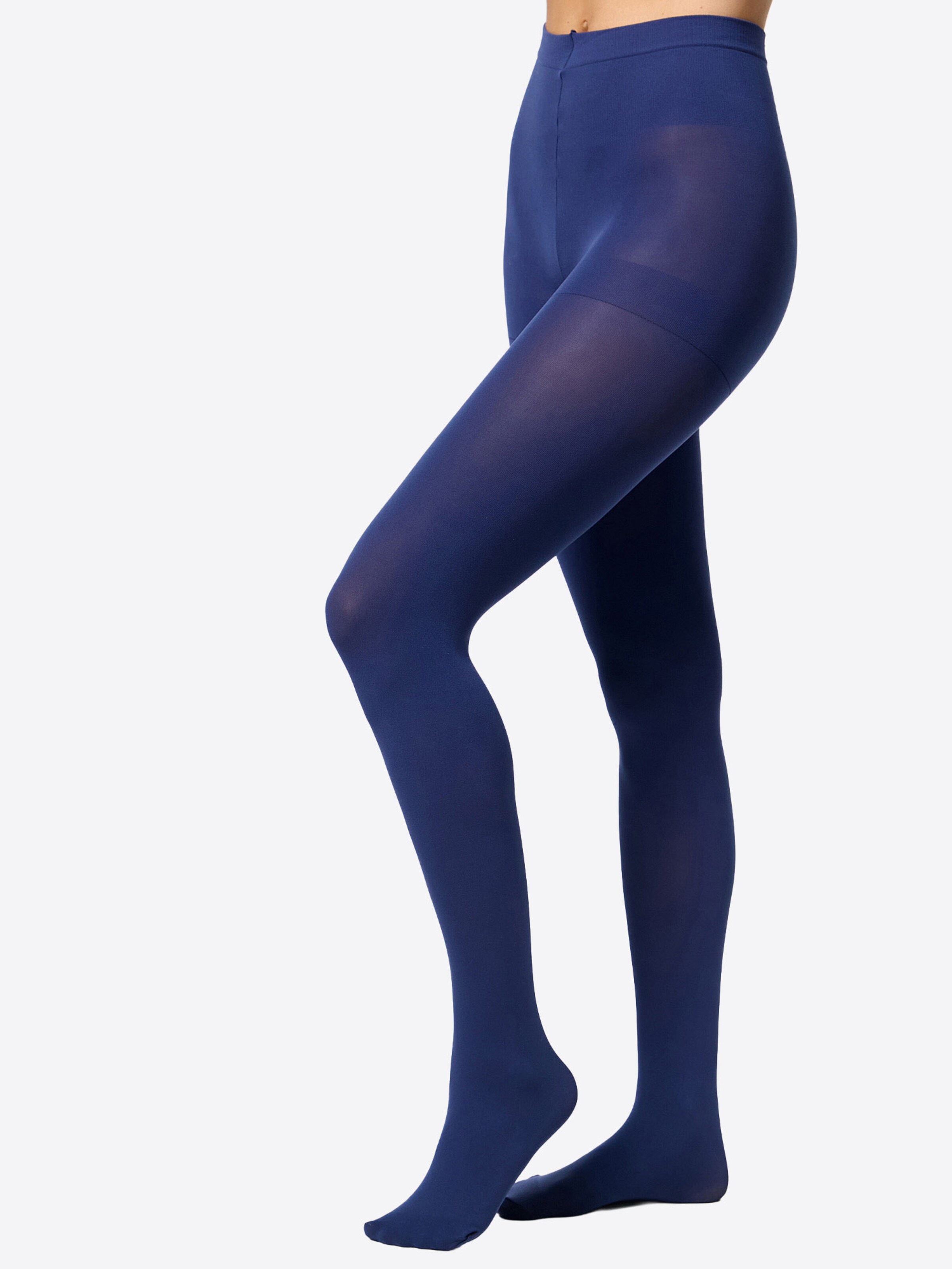 Nur Die Feinstrumpfhose ' Ultra-Blickdicht 80 DEN ' in Blau: Vorderseite