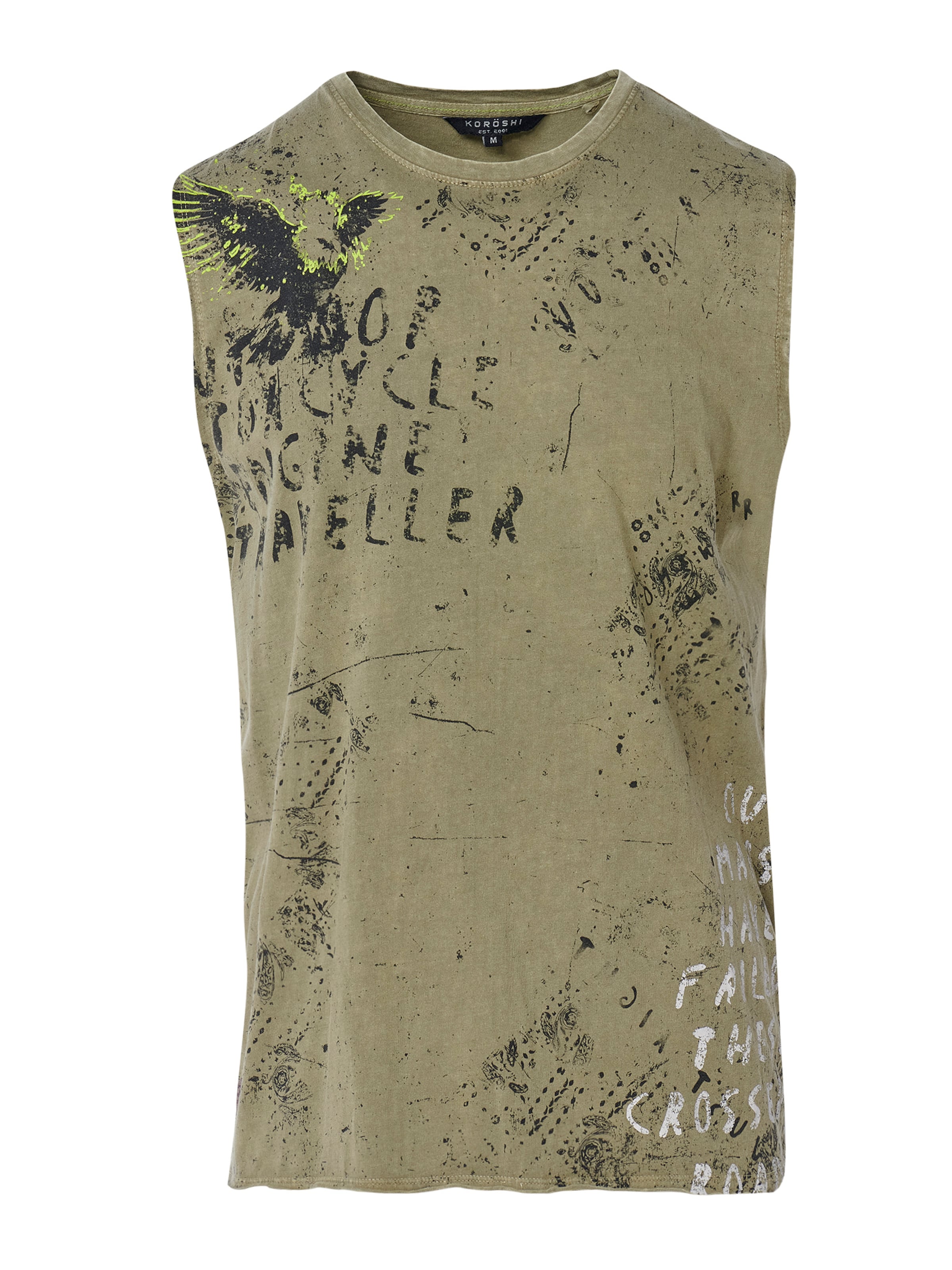 KOROSHI T-shirt i grön: framsida