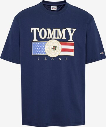 Tommy Jeans Shirt 'Skater Luxe USA' in Blauw: voorkant