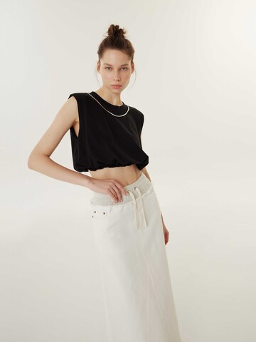 Twist Top in Schwarz