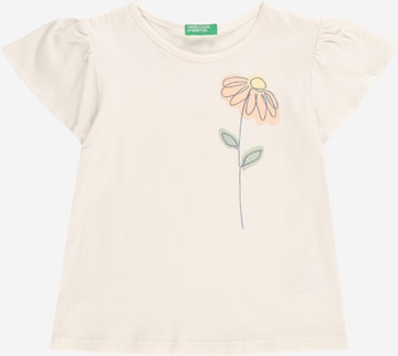 T-Shirt UNITED COLORS OF BENETTON en beige : devant