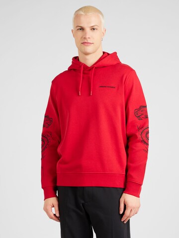 ARMANI EXCHANGE - Sweatshirt em vermelho: frente