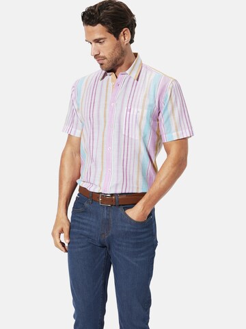 BABISTA Regular Fit Kurzarmhemd ' Melor ' in Weiß