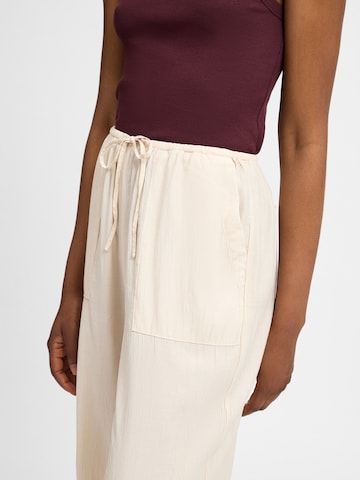 OPUS Wide leg Pleat-front trousers in Beige