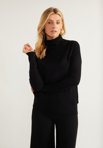 usha WHITE LABEL - Jersey 'Lynnea' en negro: frente