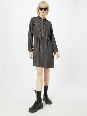 PULZ Jeans Shirt Dress 'EDITH' in Black