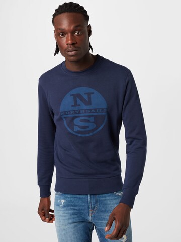 North SailsSweater majica - plava boja: prednji dio