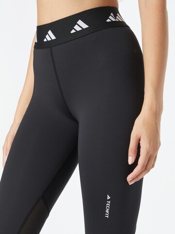 ADIDAS PERFORMANCE Skinny Sporthose 'Techfit Long' in Schwarz